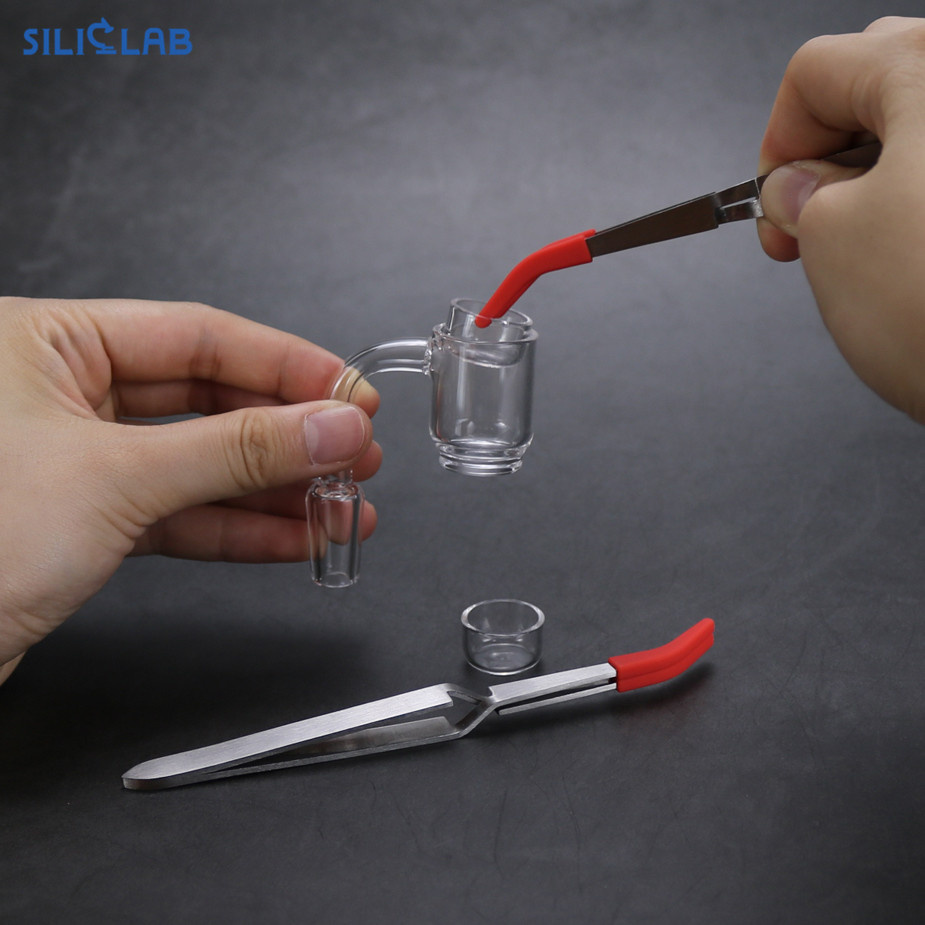 Siliclab Stainless Steel Tweezers Individual Package 5 Colors Available Silicone Rubber Tipped Tweezers