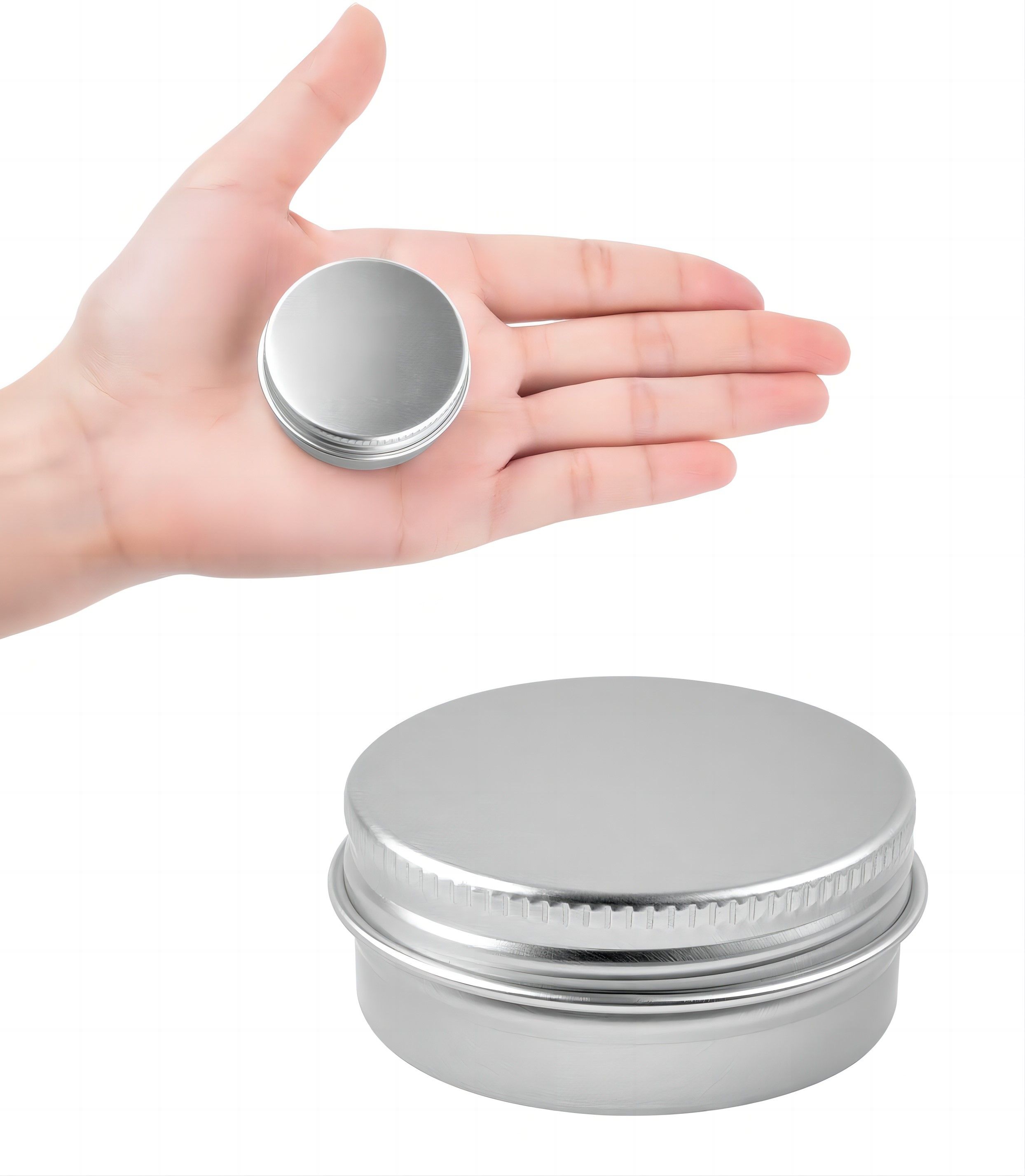 Food Grade 5g 10g 15g 30g 50g 60g 100g 200g Aluminum Tin Jar for Cosmetic Packaging