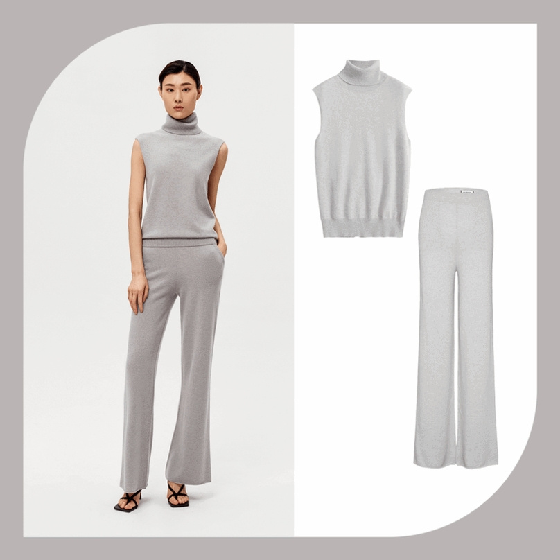 Women 2025 Summer New Fashion Stand Collar Knitted Short Tank Tops Vintage Sleeveless Female Camis Chic Tops