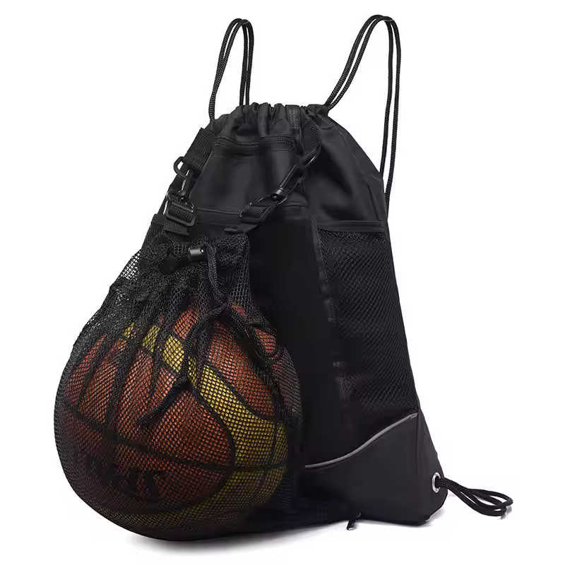 Large Capacity Waterproof Outdoor Travel Gym Cycling Basketball Football Sports Drawstring Backpack Bag