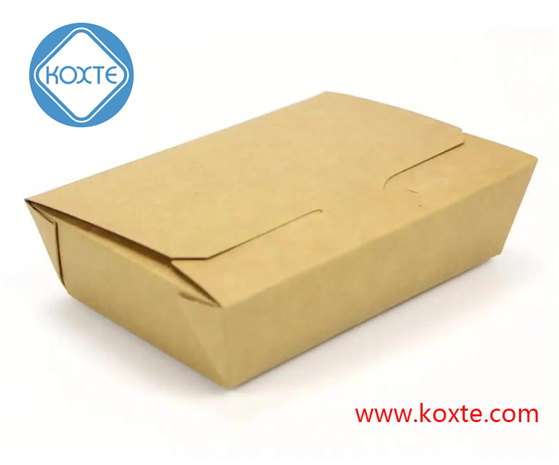 Biodegradable Paper Box Cutlery Tableware Dinner Set Clamshell Kitchenware Takeout Food paper Box Making Machine