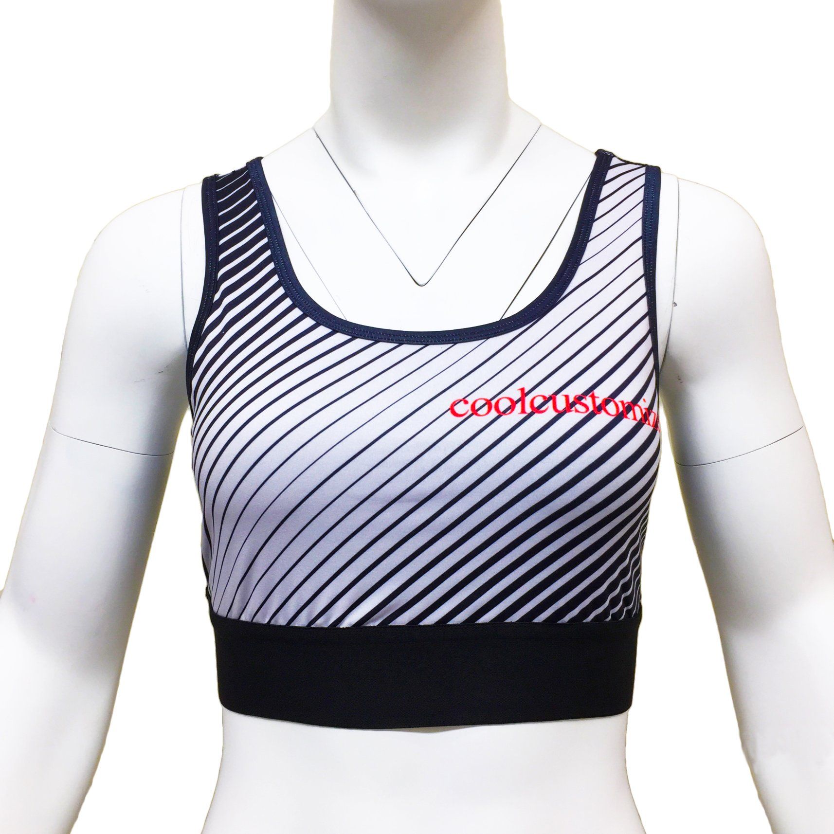 coolcustomize high impact support plus size underwear gym workout fitness activewear racerback yoga sports vest