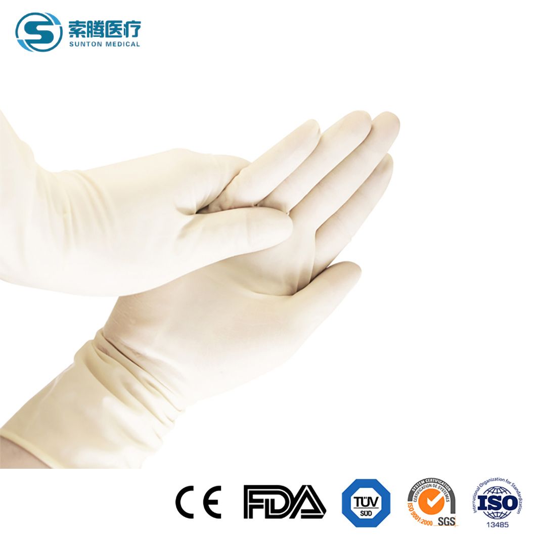 Sunton Antibacterial Surgical Gloves China High Quality Medical Grade Mitten Supplier CE Quality Certification Latex Gloves Free Sample Surgical Gloves