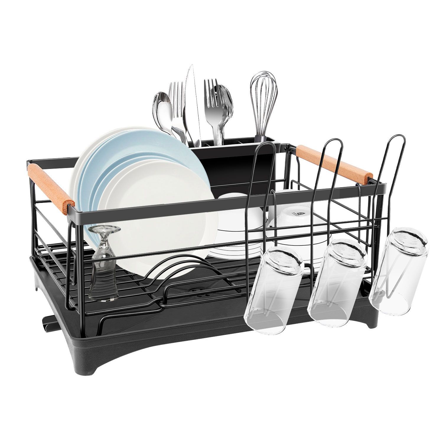 Top Dish Drying Rack Sturdy Drainer Sink Organizer for Kitchen