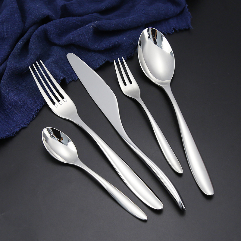 Bulk High Luxury Cutlery Set Spoons Forks and Knife Stainless Steel Flatwareset
