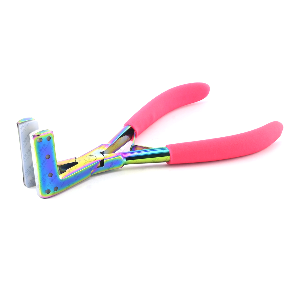 Best Selling Hair Extension Tools Stainless Steel Tape In Pliers With Soft Grip Pads Hair Extension Plier Hair Weft Bonding Tool