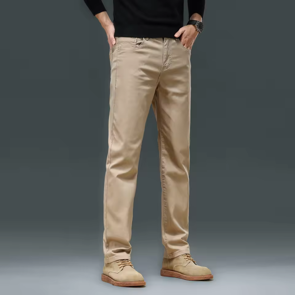 Direct Factory Manufacturer's New Arrival Men's Xl Size Casual Chino Pants With High Quality Zipper Fly Closure Wholesale Price