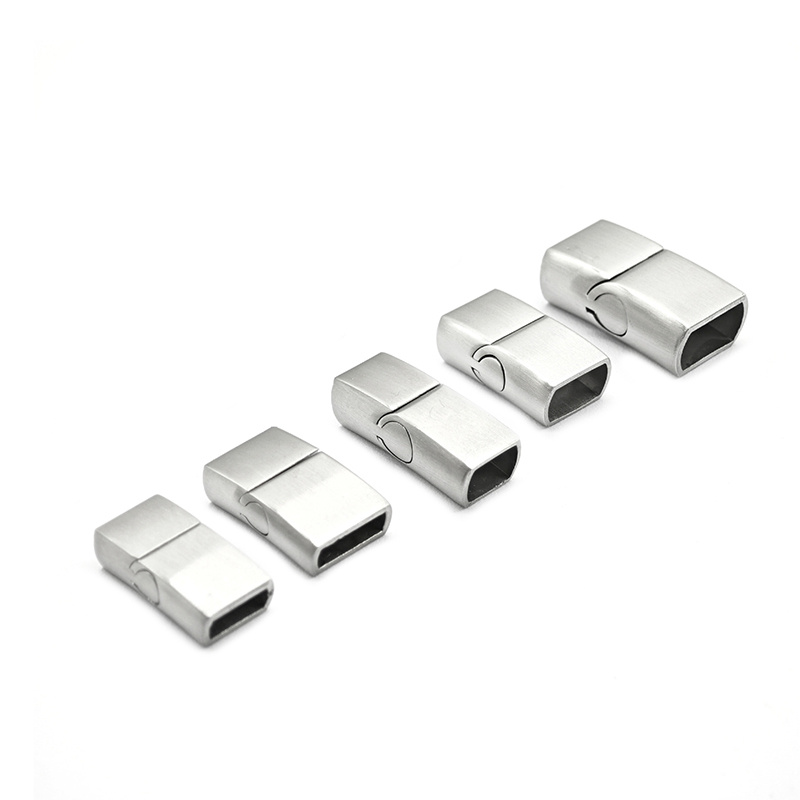 Matt Stainless Steel Three Square Magnetic Clasp