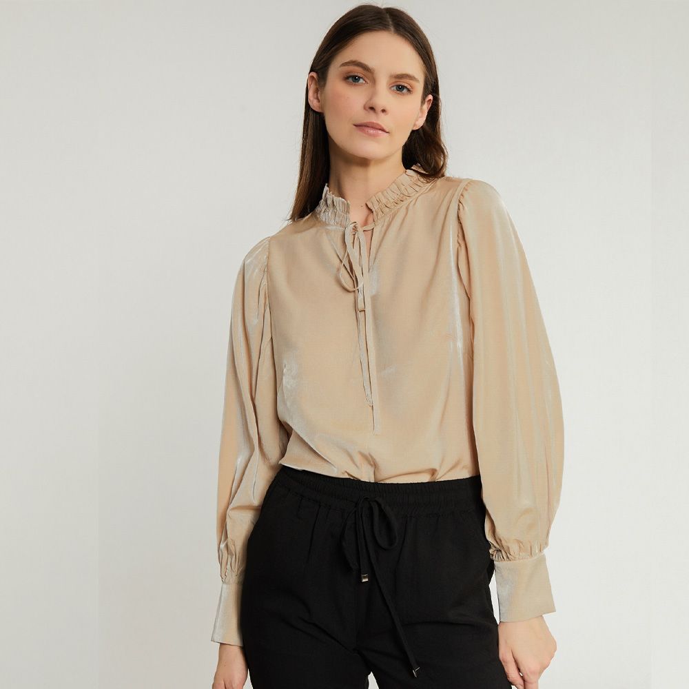 Wholesale Fashionable Versatile with Long Sleeves Shirt High quality Women Blouse