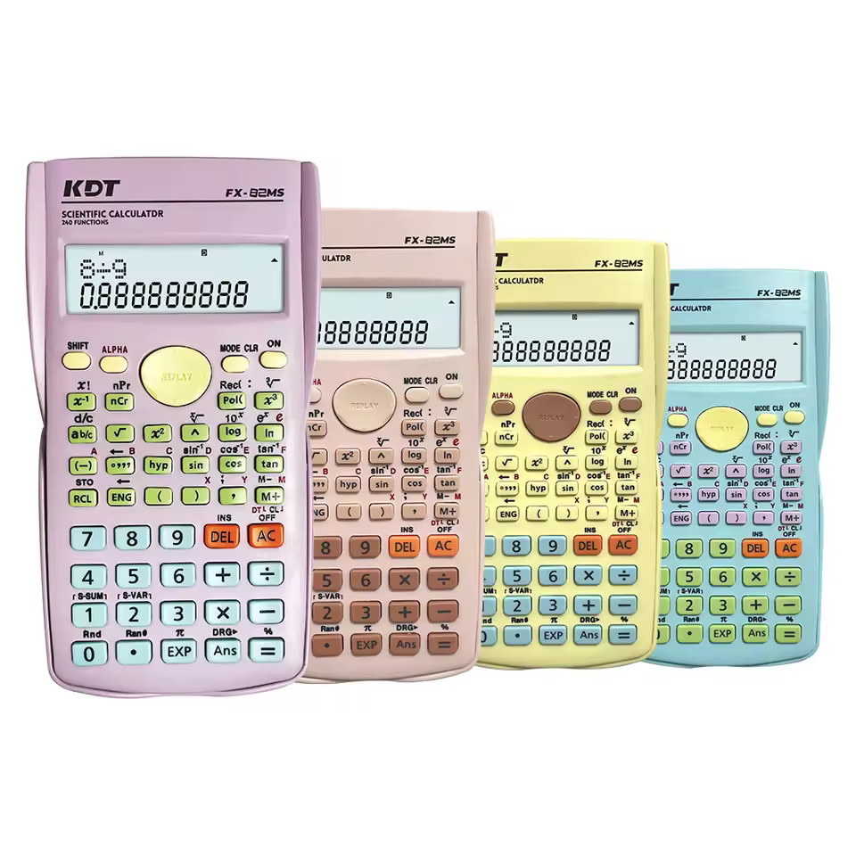 Oem 82ms Scientific Calculators Basic Daily Office Items Made In China Power Source Battery School Items Calculadoras