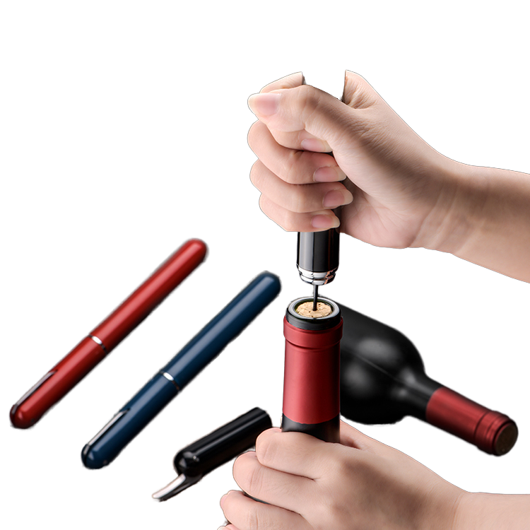 L Modern Style Funny Portable Travel Wine Bottle Opener Cork Remover With Air Pump Metal Material Dropshipping From Shopify