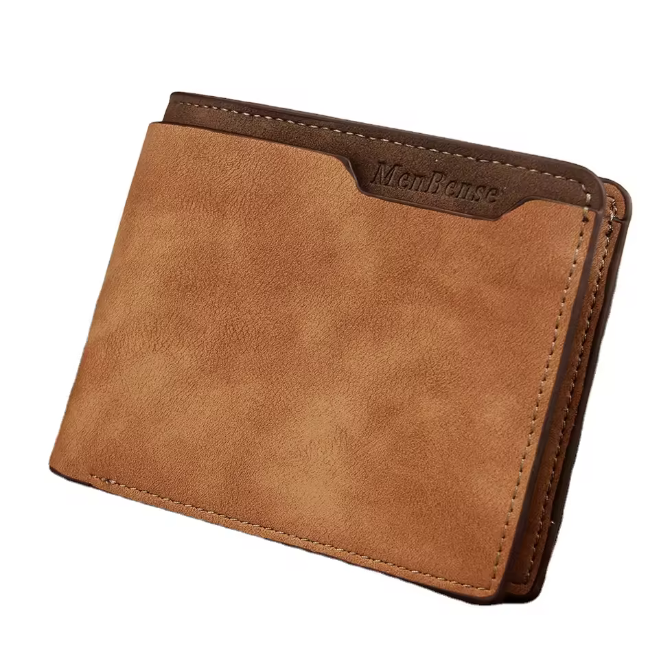 Menbense Latest Arrival Men's Casual Wallet Short Pu Leather Large Capacity Multi-card Holder Short Wallet