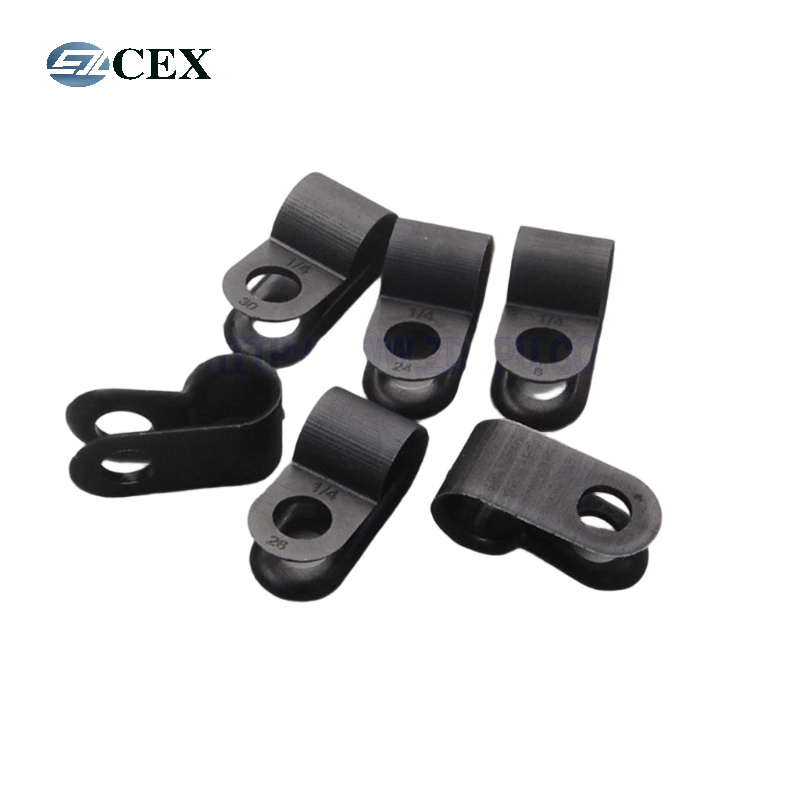 OEM PE/POM/PA6/PBT/PU Injection Molding/Two-Shot Molding Sandblasting Plastic Cable Clip