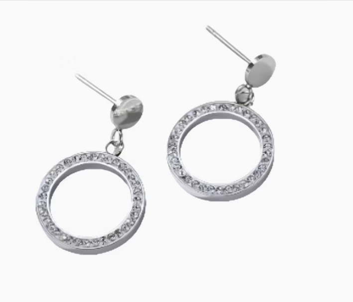 Best-Selling High-Grade Copper Micro-Inlaid Elegant Zircon Earrings