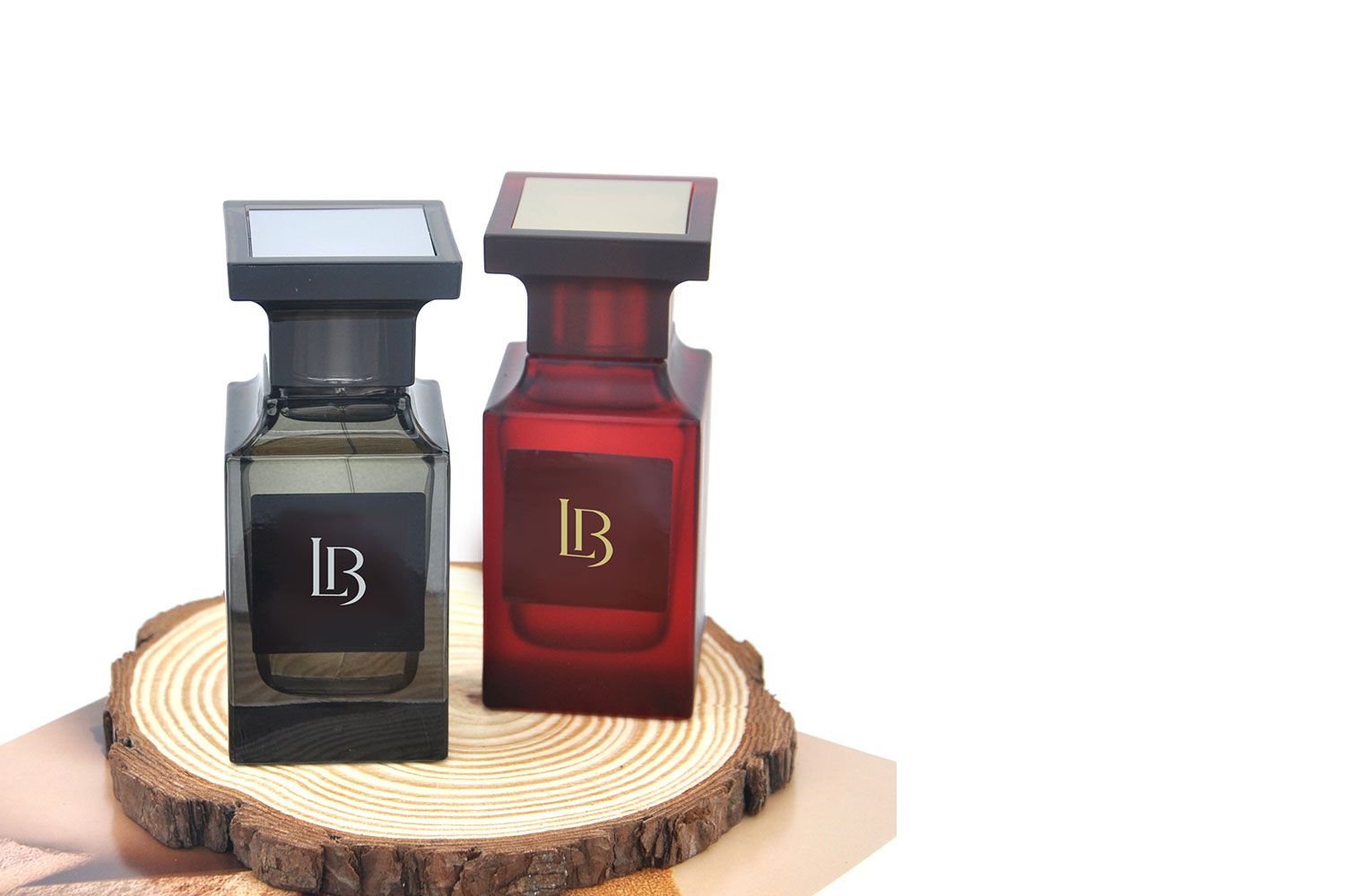 Best Sale Simply Rectangular Colorful Glass Perfume Spray Bottles with Square Body