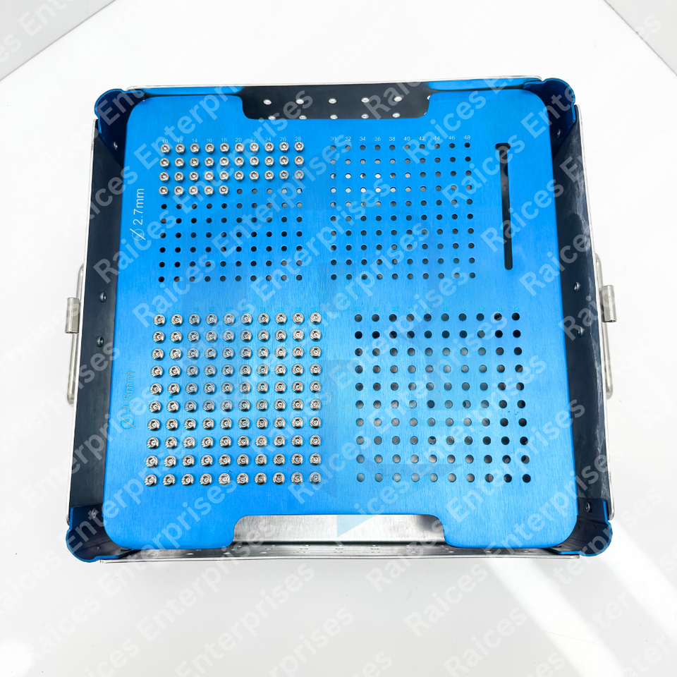 Customize High-quality Orthopedic Locking Screw Set In Aluminum Sterilization Tray With Box Manufacturer Ce Approved