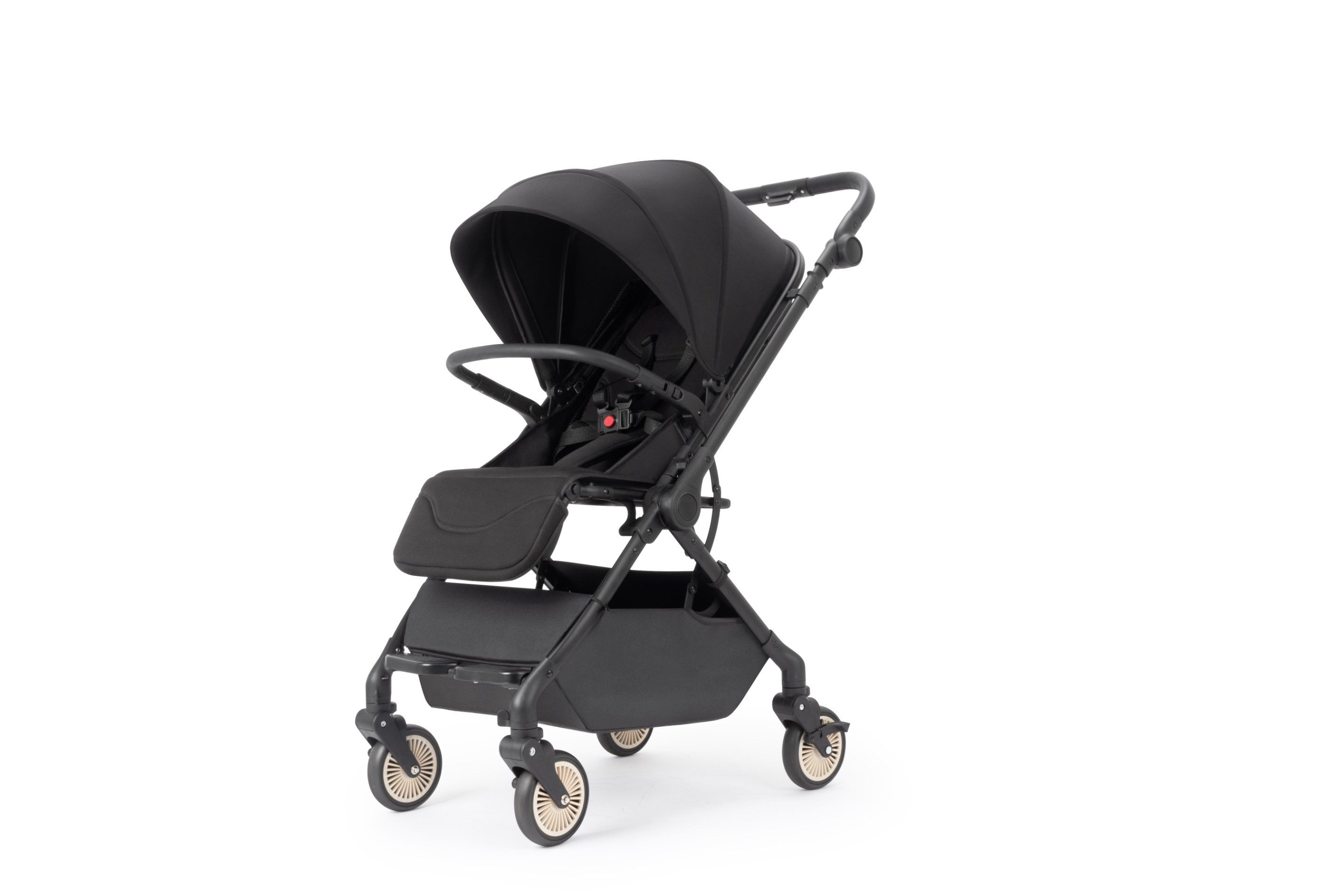 Portable Premium Alloy Two-Way Push Foldable Baby Pram Versatile 4-Wheel Travel System Infant Stroller Big Light Convenient