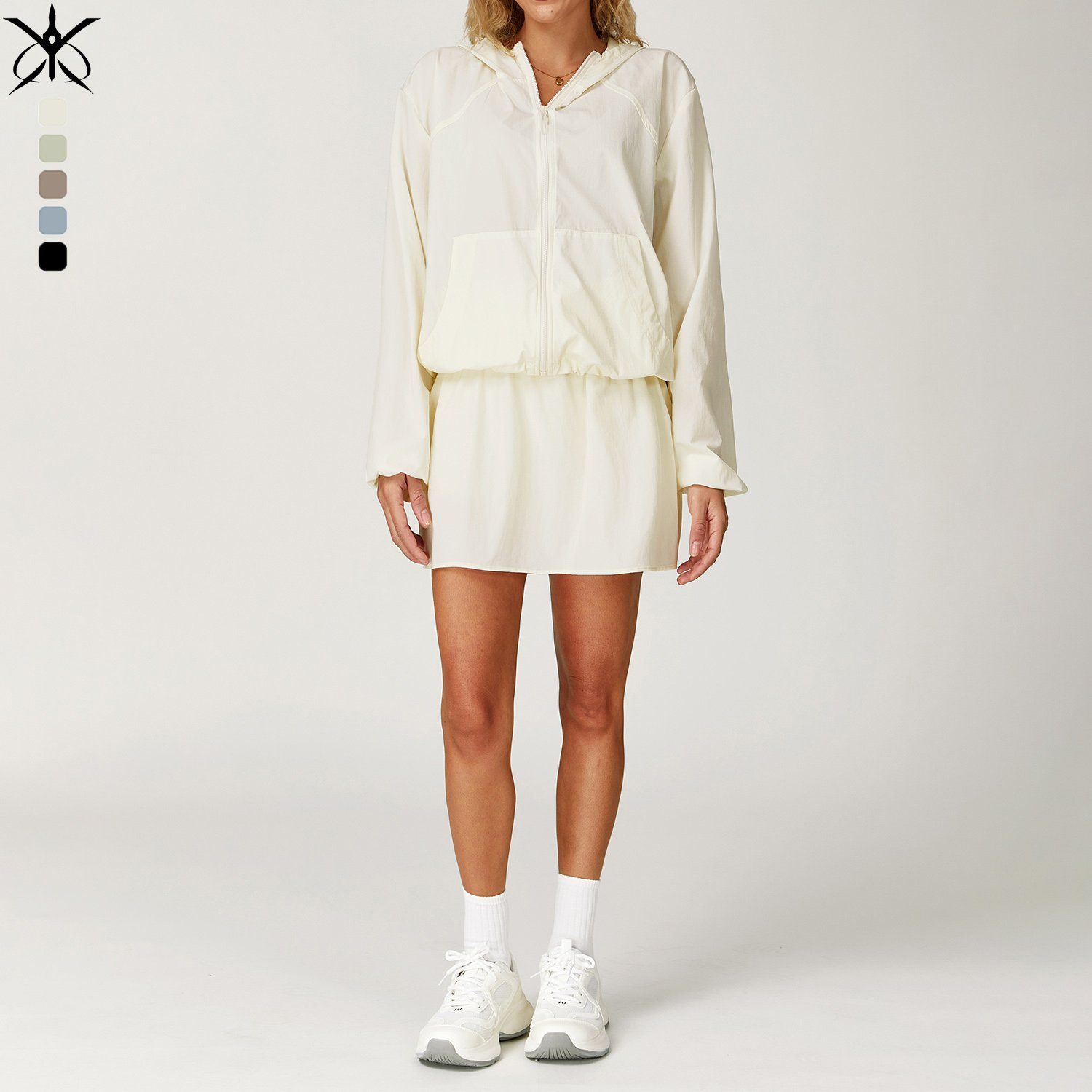 Lightweight UV Protection Sports Jacket with Breathable Hood