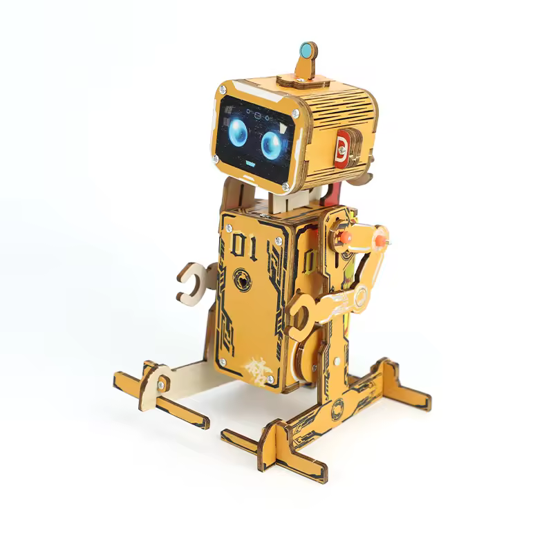 Top Selling Voice Controlled Robot Wooden Engineering Toys Science Kit For Kids Stem Science Kit