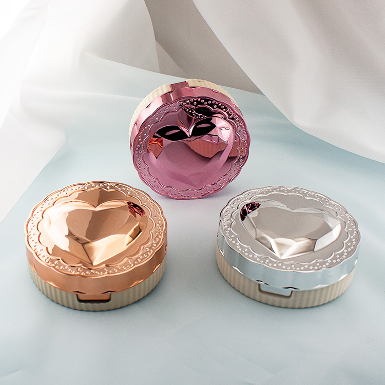 Fashion Contact Lenses Case Travel Kit Designer Contact Lens Container with Mirror