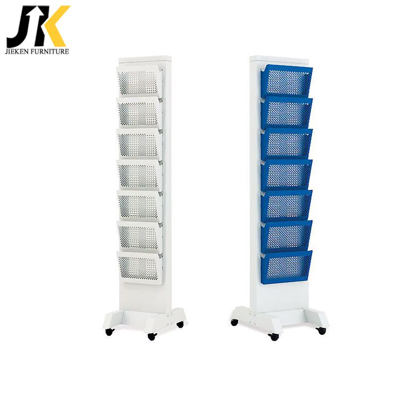 Catalogue Books Holder Metal Rack Steel Display Presentation Stand Storage Magazine Shelves