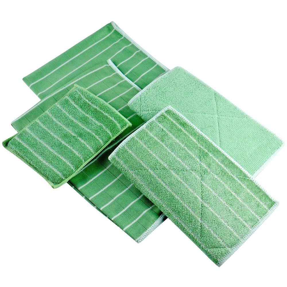 Multi-Function Kitchen Cleaner Eco-Friendly Microfiber Bamboo Fabric Cloth High Quality Rags and Sponge of Set