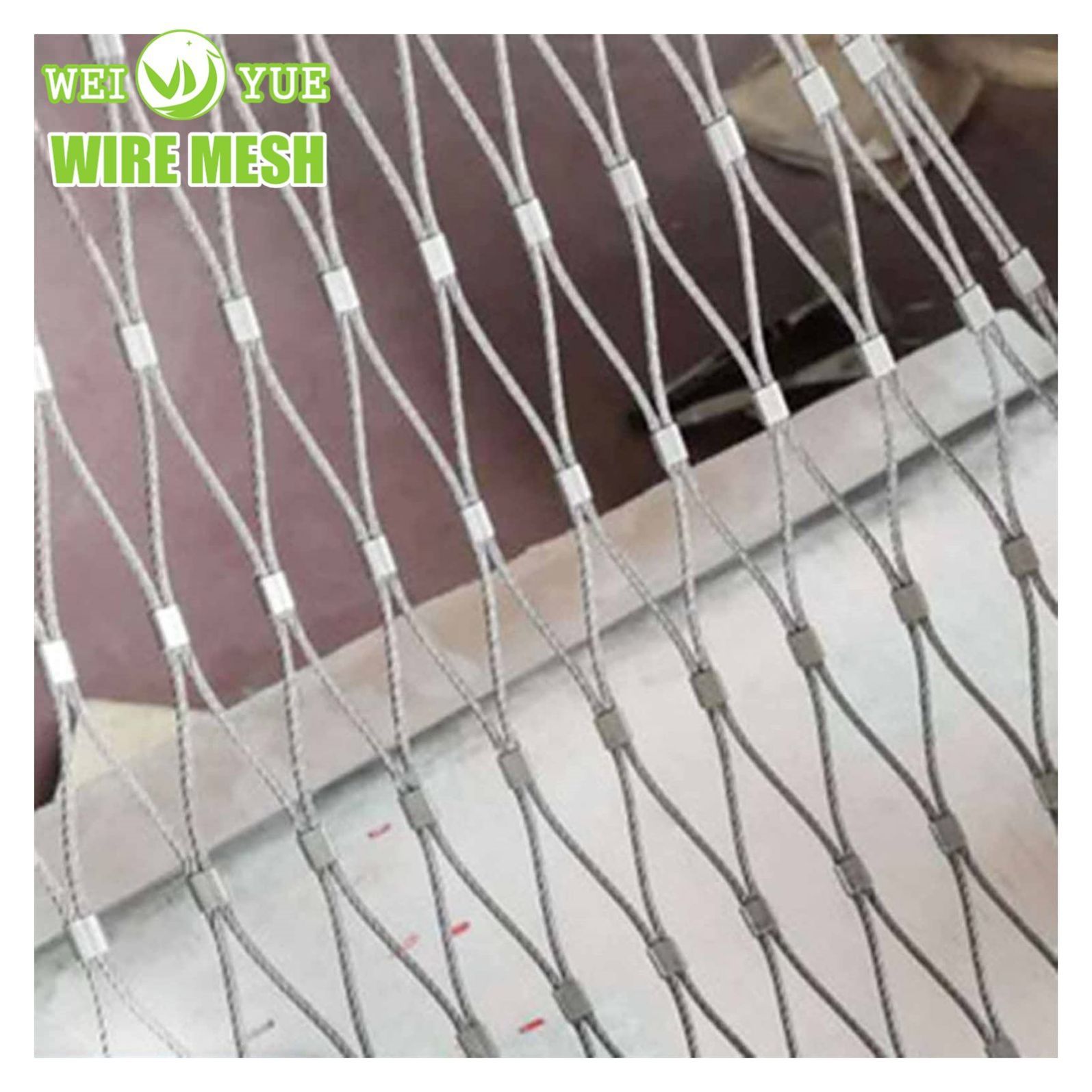 Stainless Steel Wire Rope Bird Netting Fence Zoo Aviary Parrot Mesh Plain Diamond Style Safety Fence