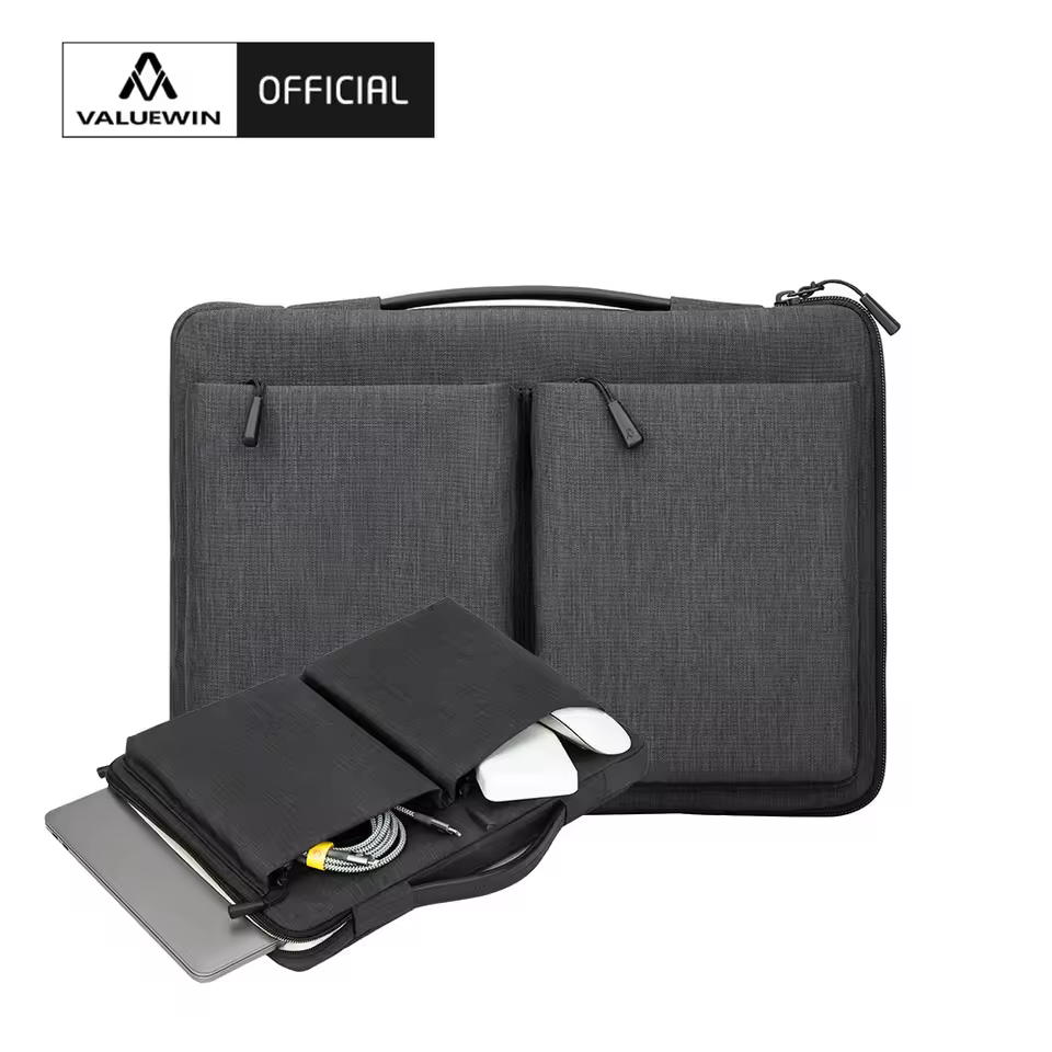 High Quality Portable 3-in-1 Polyester Notebook Sleeve Waterproof 13.3-14.2 Inch Laptop Bag For Macbook Computer Bag