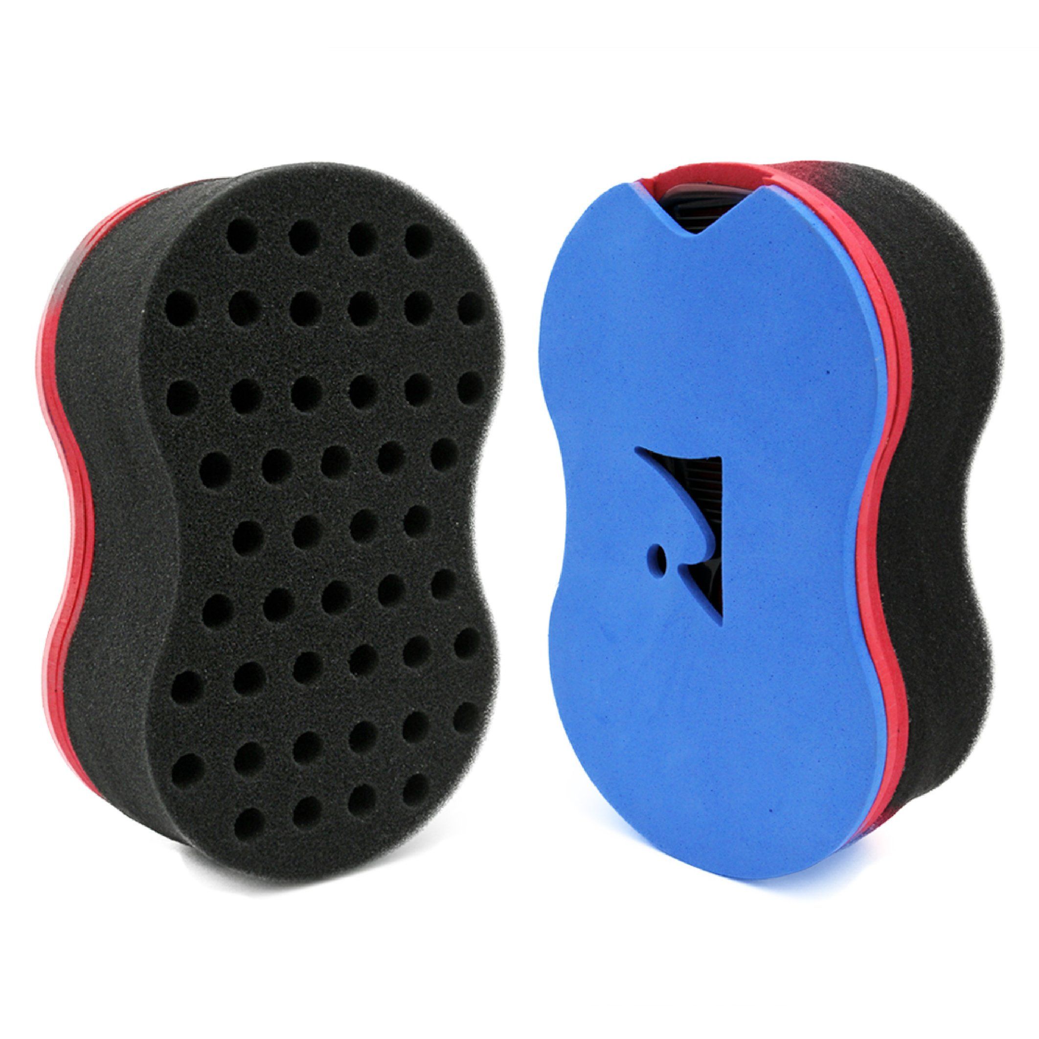 colorful Afraican High Quality Oval Shape Double Sided Magic Hair Twist Sponge