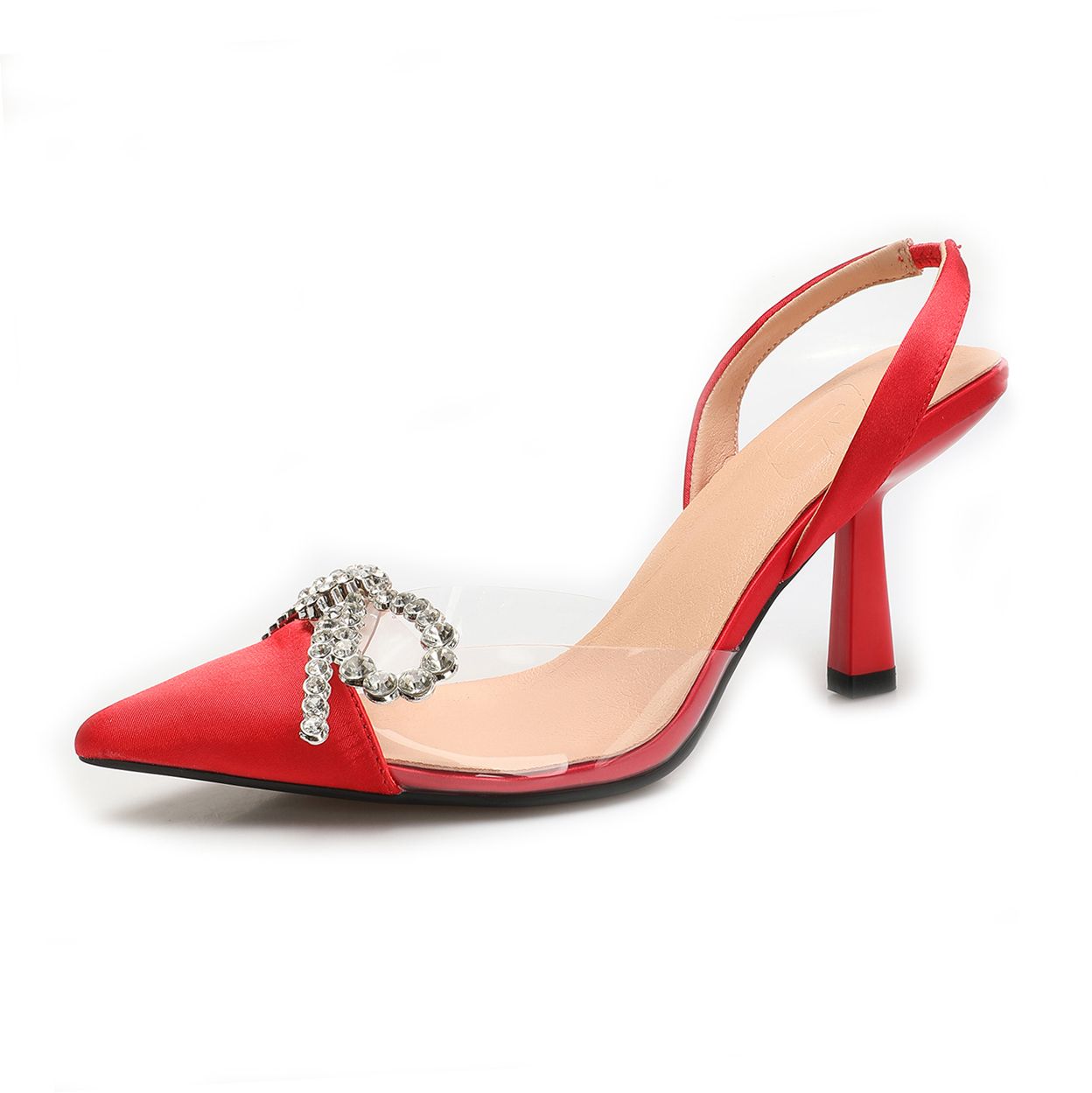 Classic Satin Pointed Toe Slingbacks Shoes - OEM/ODM Available