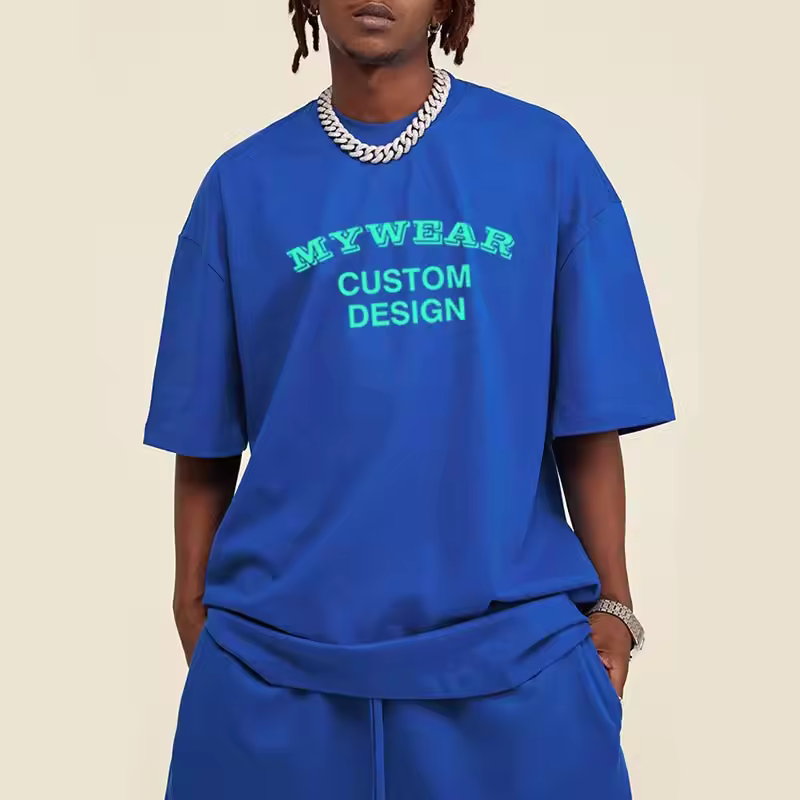 300gsm T Shirt Heavy Cotton Mens Oversize T Shirts Wholesale Trendy 2025 Summer Clothes Ready To Ship Custom Design Brand