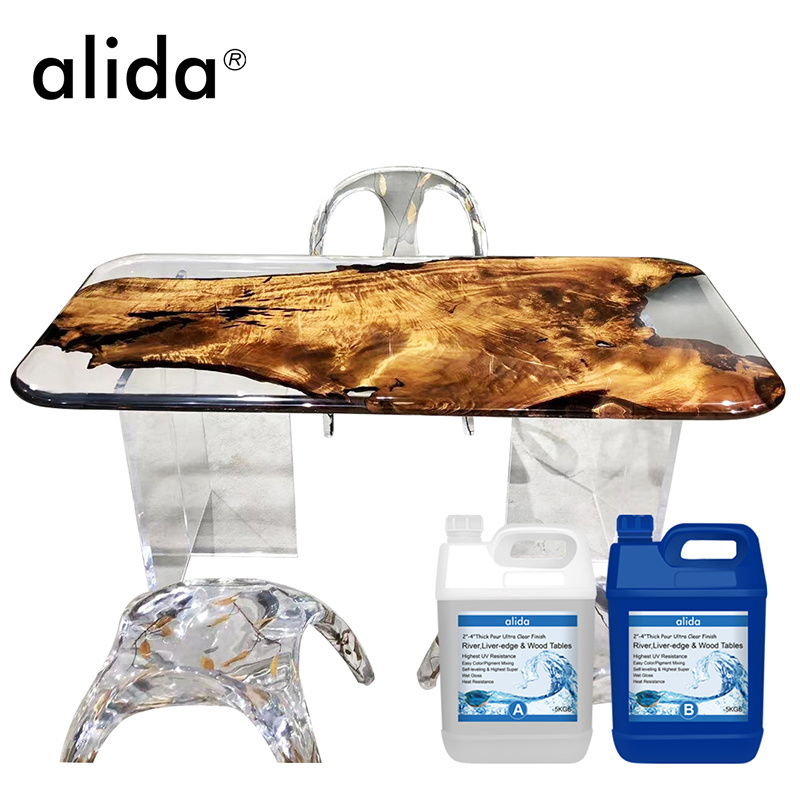 Wholesale 20 Gallon Kit Liquid Crystal Clear Ab Epoxy Resin for Table Art Crafts