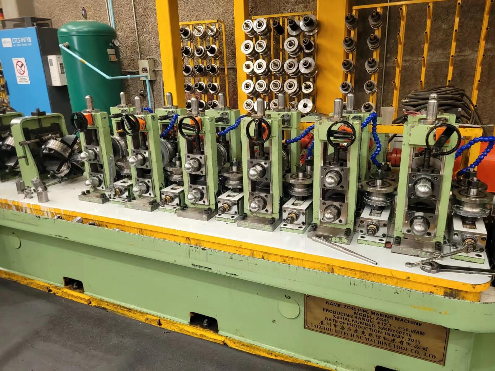 Hot Cold Steel Coils Structure Pipe Line Exhaust Pipe Auto Pipe Machine Good Quality High Frequency Welder Pipe Machine Forming Machine Line Furniture Pipe Mill