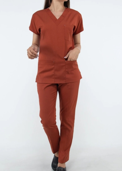 New Doctor Scrub Set Tunic Women Workwear SPA Uniform Scrubs Sets