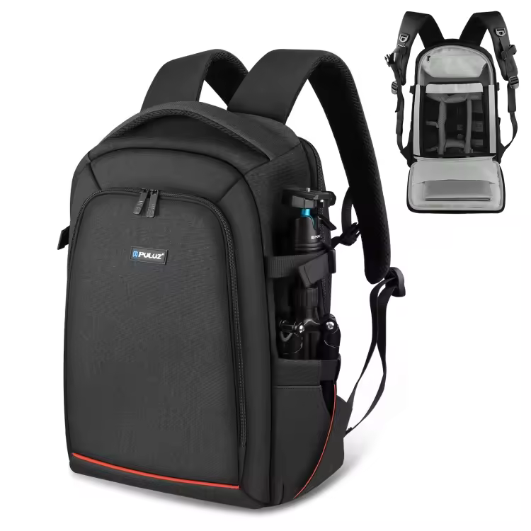 Hot Selling Puluz Outdoor Portable Waterproof Dual Shoulders Backpack Camera Bag With Rain Cover For Digital Camera