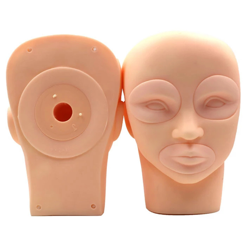 Hot Sale 3D Tattoo Mannequin Soft Silicone Head SMP Practice Skin for Eyelash Eyebrow Lips Training