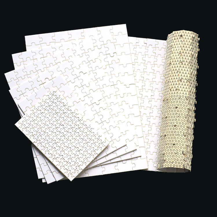 Customizable Sparkle White Puzzle 110PCS Manufacturer Sublimation Blank High Quality Puzzle Blank Jigsaw Puzzle for Sublimation