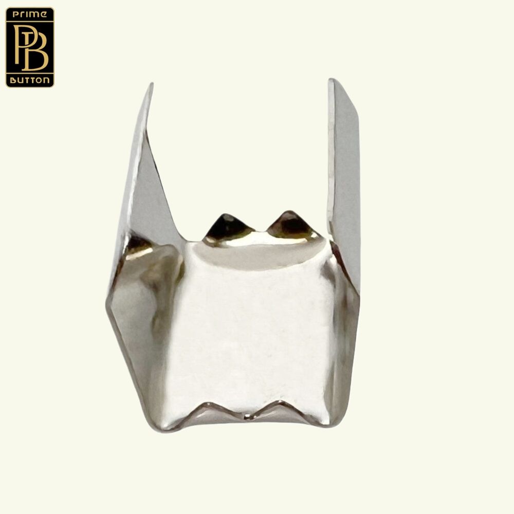 Water Proof 9mm Silver Color Metal Lanyard Crimp for Ribbons