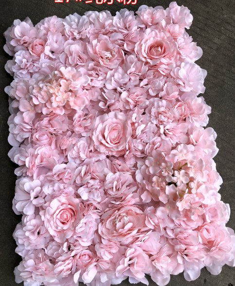 2024 Silk Wholesale Pink Blue Artificial Wall Flower Wedding Decoration