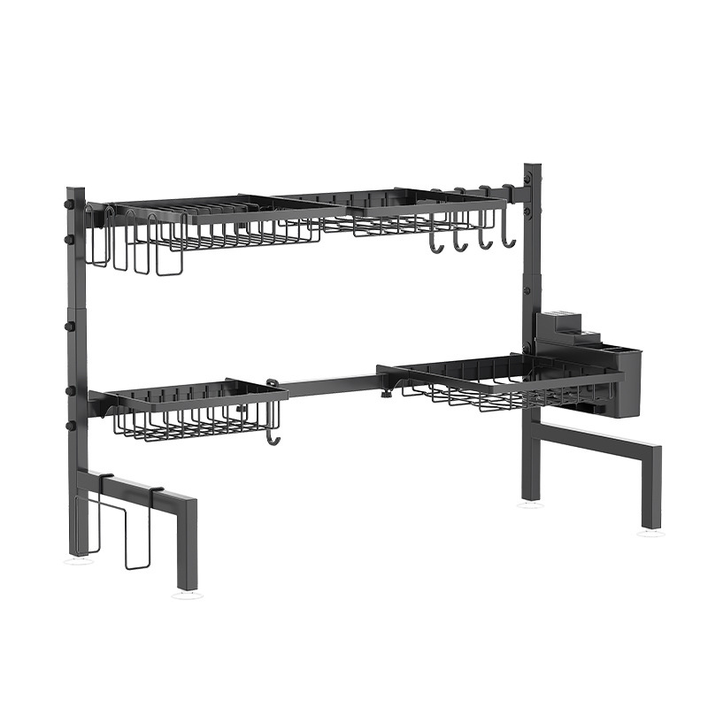 Wholesale Price Kitchen Sink Rack Countertop Bowl Plate Retractable Storage Rack Drain Rack Sink Dish Rack