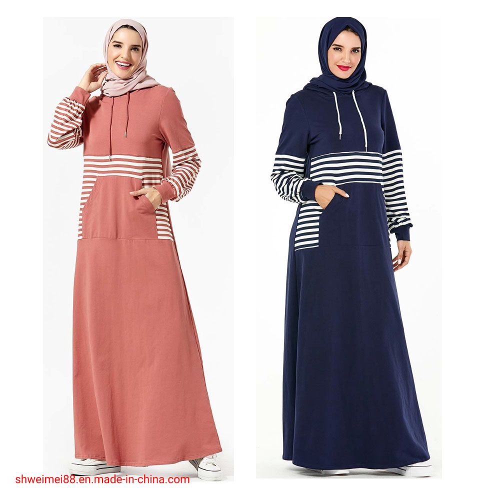 Plus Size Kaftan Muslim Maxi Dress Sport Dresses Islamic Hijab Knitwear Abaya