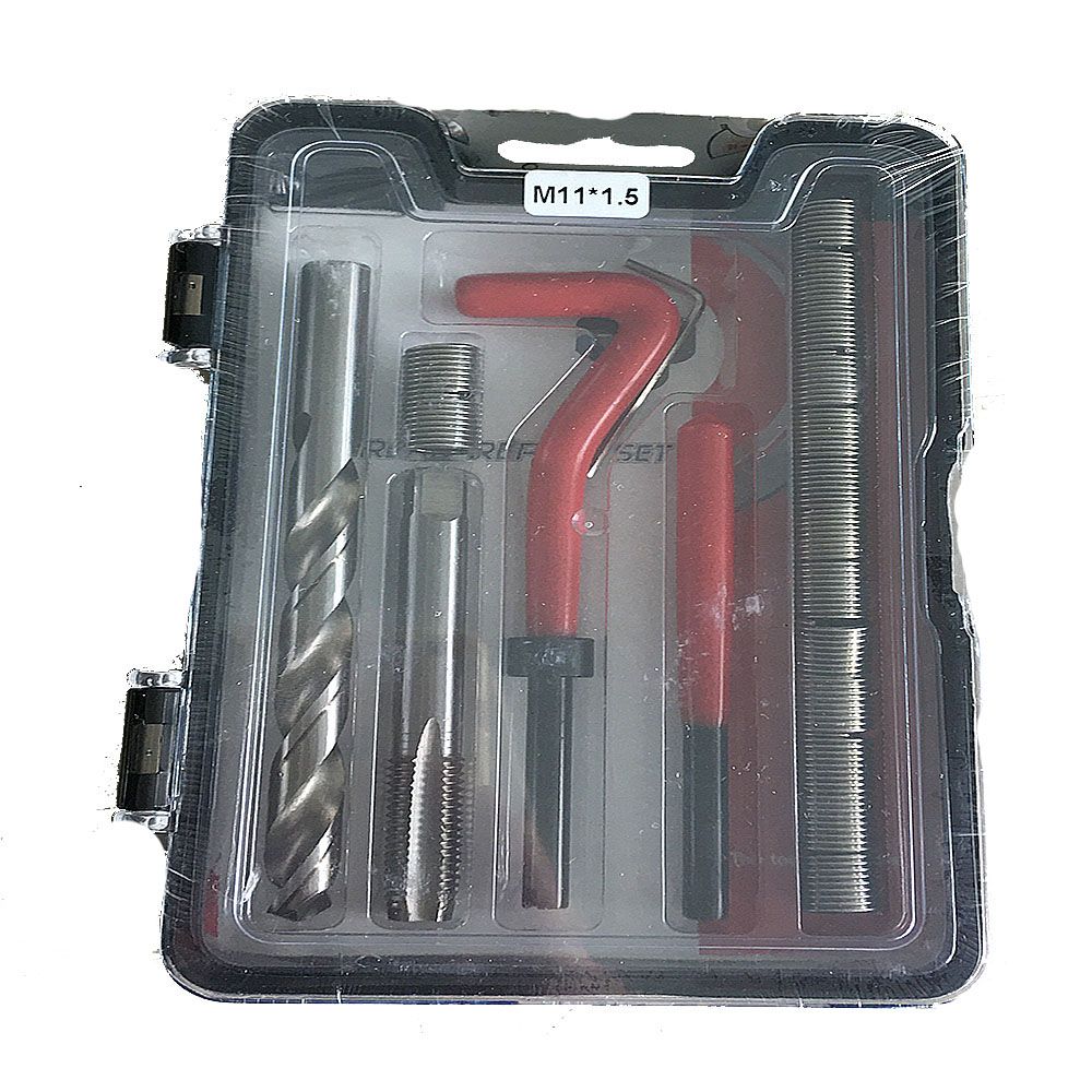Threaded Hole Repair Kit with Twist Drill, Tap, and Insert Driver