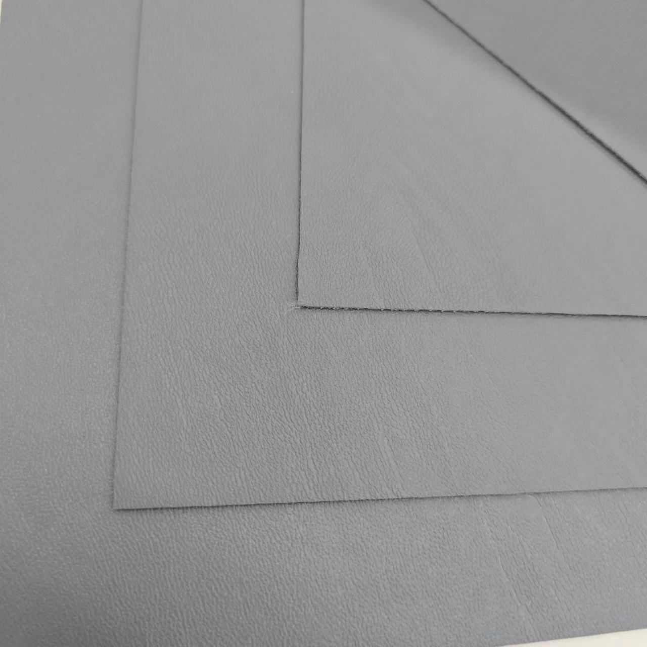 Popular 0.8mm Natural Grain Brushed Backing PVC Leather Roll Stock for Sofa