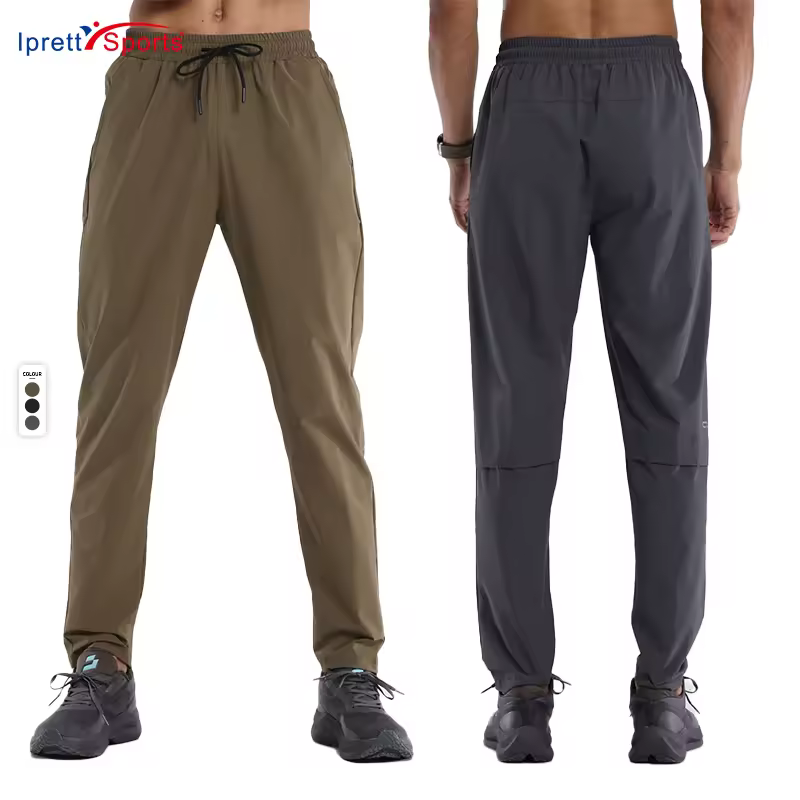 Outdoor Men's Lightweight Hiking Travel Pants Breathable Quick Drying Athletic Waterproof Joggers Running Sports Pants