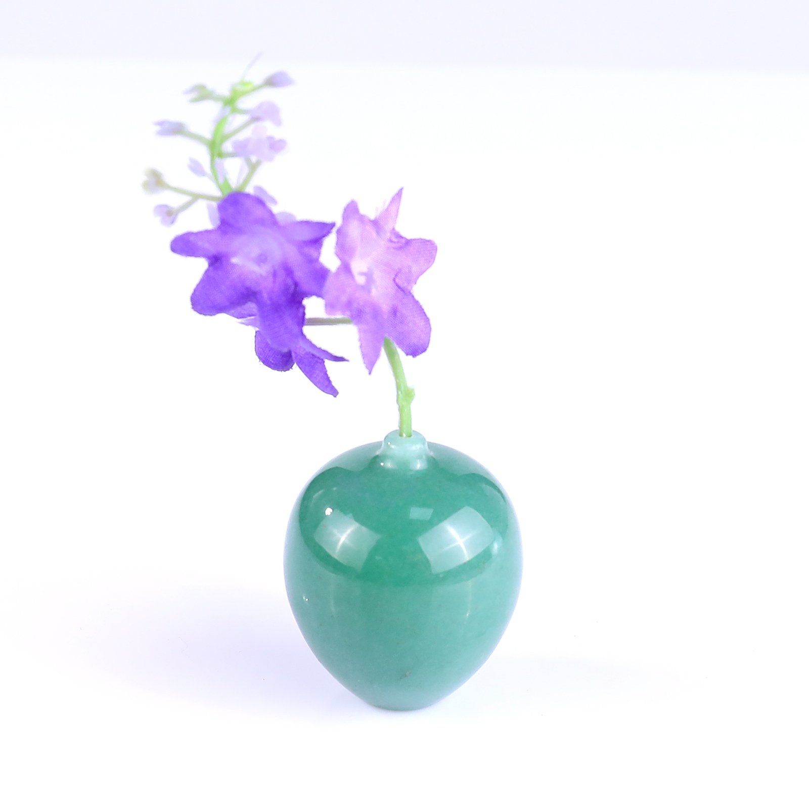 Natural Crystal Green Aventurine Vase Shape Gemstone Mini Vase for Home Decoration