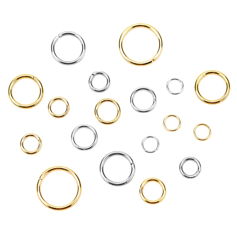Jump Rings Open Split Ring Connectors for DIY Jewelry Making Supplies Wholesale Items
