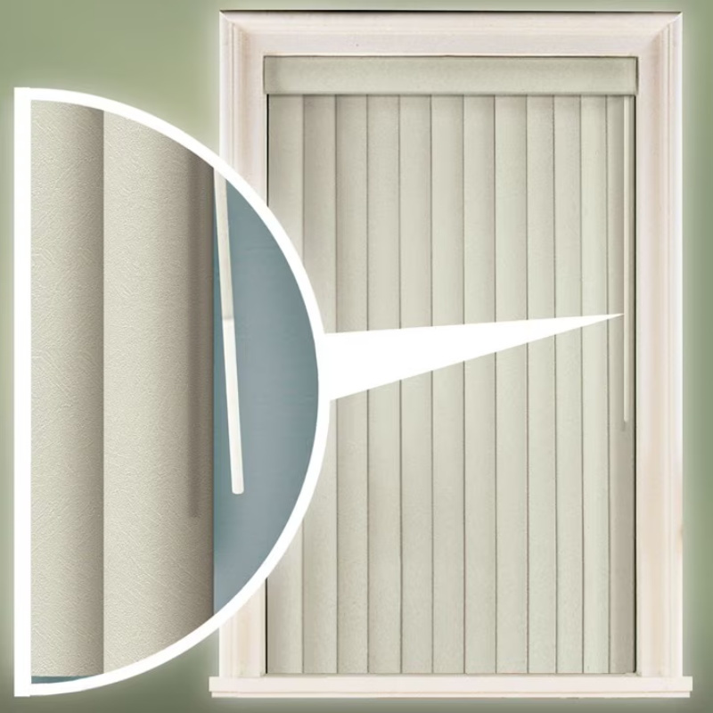 Manufacturer High Quality Large PVC Vertical Blinds French Window Blinds