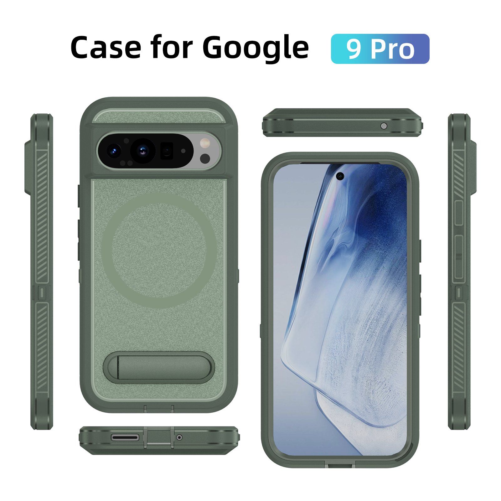 Magsafe TPU Phone Case for Pixel-9PRO-XL6.8 Phone Camera Lens Protect Mobile Case