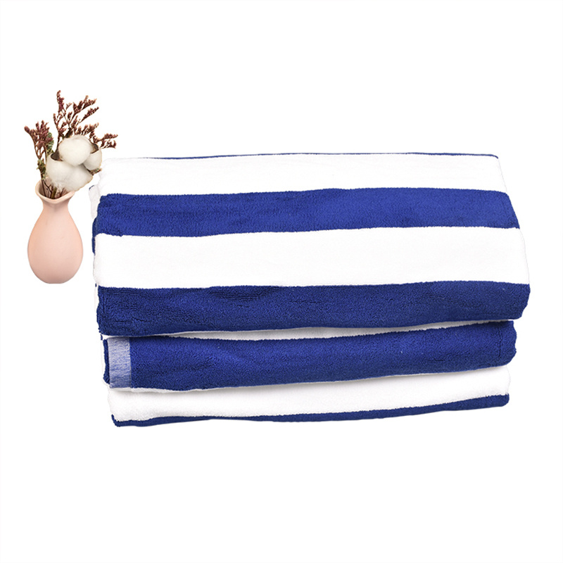 Hot Sale Cotton Hotel Striped Pool Beach Towel