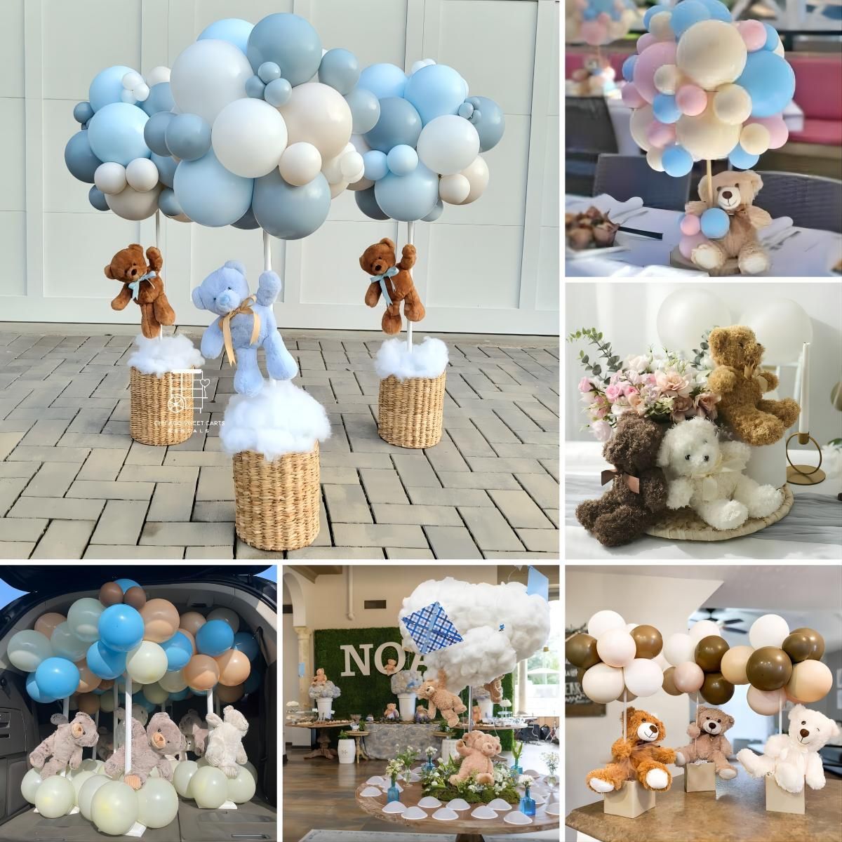 Adorable Teddy Bear Centerpieces for Baby Showers and Parties